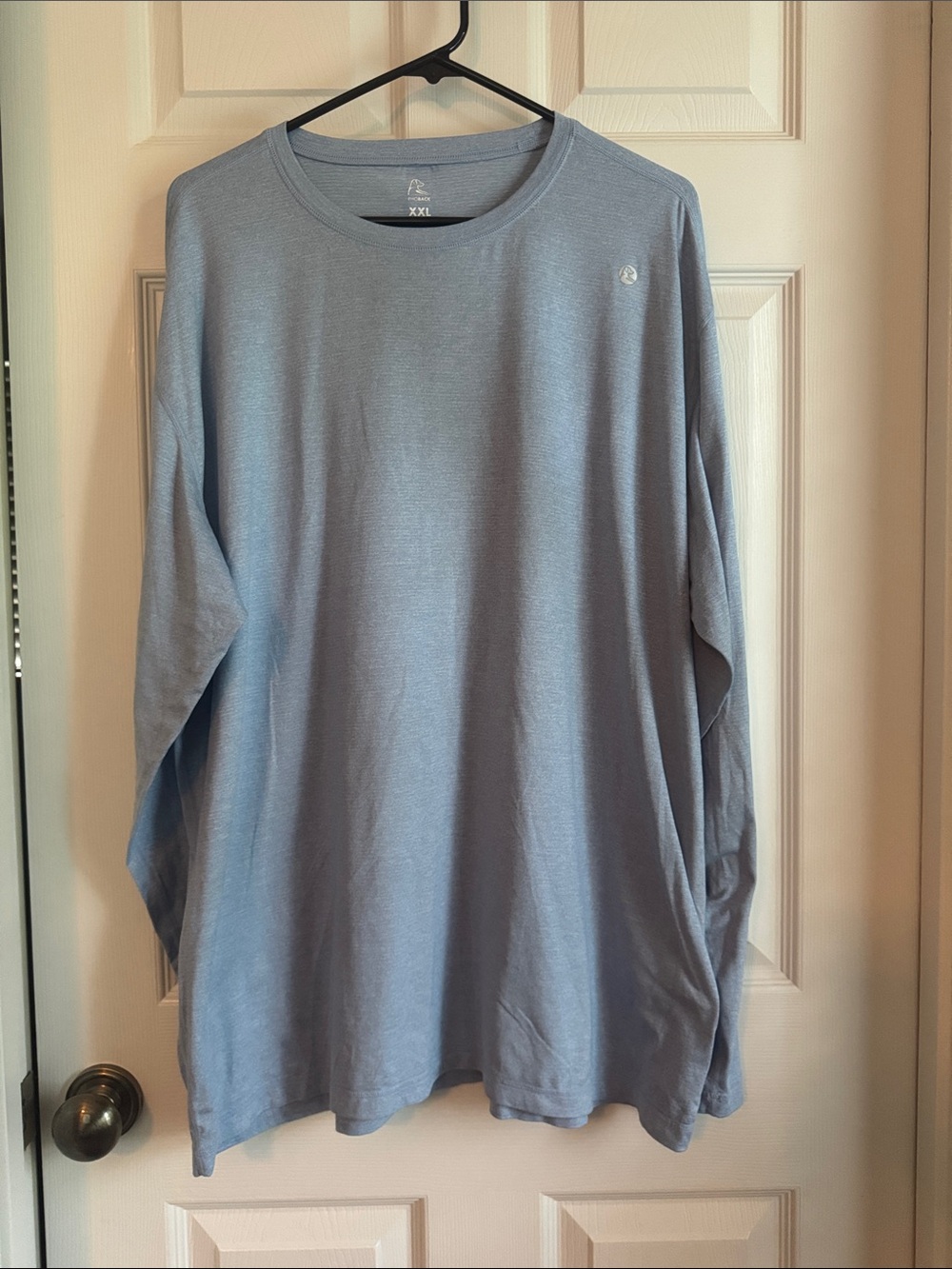 Rhoback Men's Long Sleeve Crewneck Shirt - Light Blue